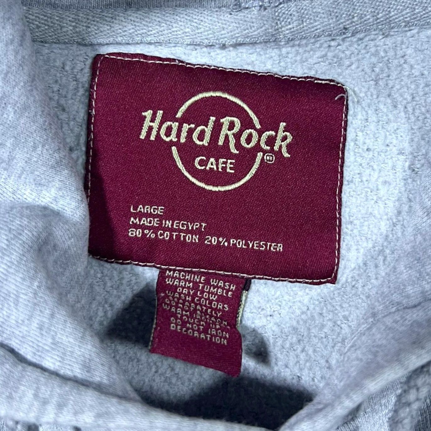 Hard Rock Cafe Hard Rock Cafe Hamburg Classic Souvenir Logo Graphic Grey Hoodie Large Mens L Pullover Hoodie Size US L / EU 52-54 / 3 - 4 Thumbnail