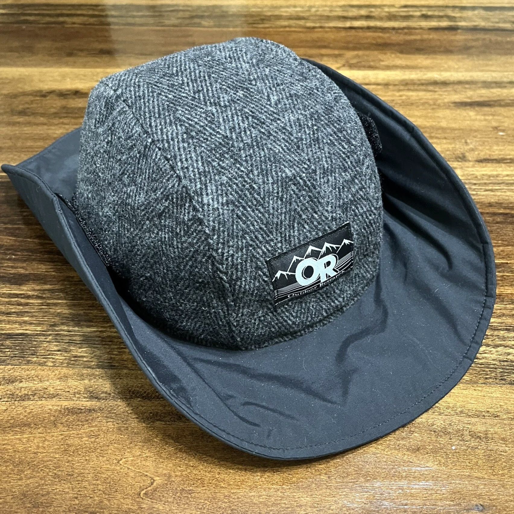 Outdoor Research VINTAGE Outdoor Research Sombrero Hat Boonie Wool Gray M Mens Boonie Hat Water Resistant Knit Breathable Lightweight Travel Casual Workwear 90s? Size ONE SIZE - 7 Thumbnail