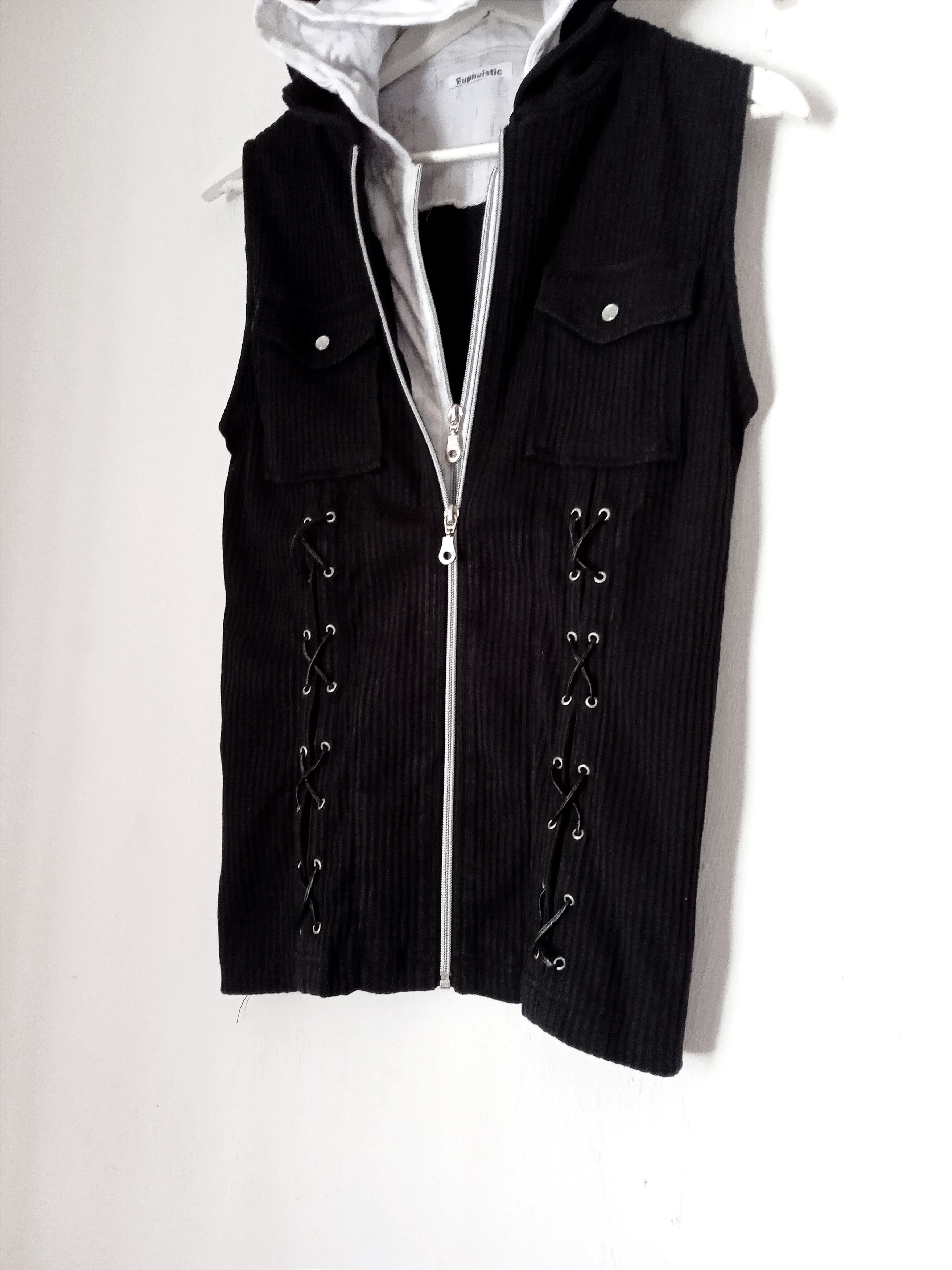 If Six Was Nine × Japanese Brand × Le Grande Bleu (L.G.B.) Japanese Lace Up Double Layer Hoodie Size US M / EU 48-50 / 2 - 5 Thumbnail