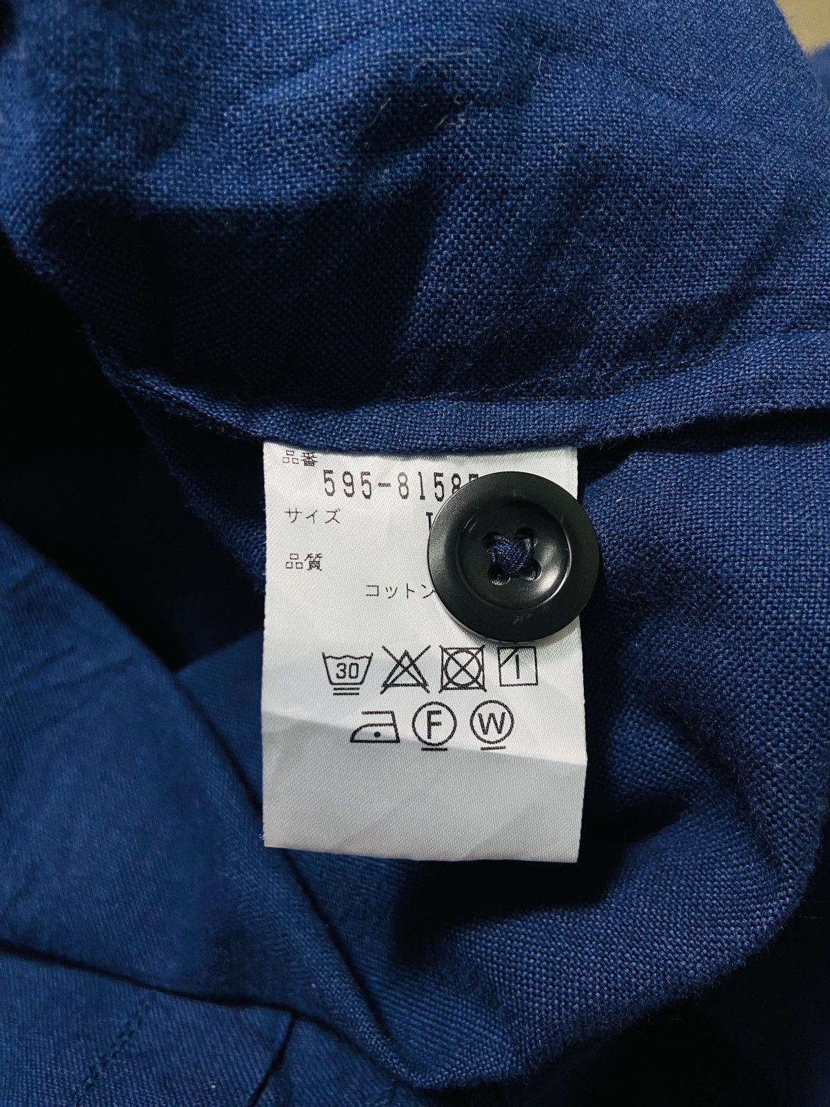 Margaret Howell Vintage Margaret Howell Navy Cotton Button-Down Dress Size M / US 6-8 / IT 42-44 - 14 Thumbnail