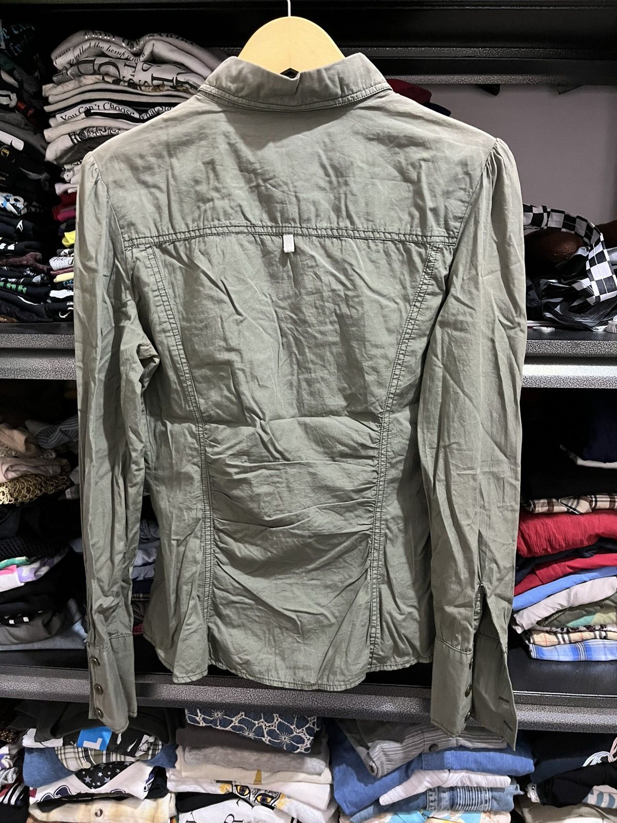 If Six Was Nine × Le Grande Bleu (L.G.B.) × Miss Sixty Miss sixty army shirt ifsixwasnine lgb styled Size S / US 4 / IT 40 - 2 Thumbnail