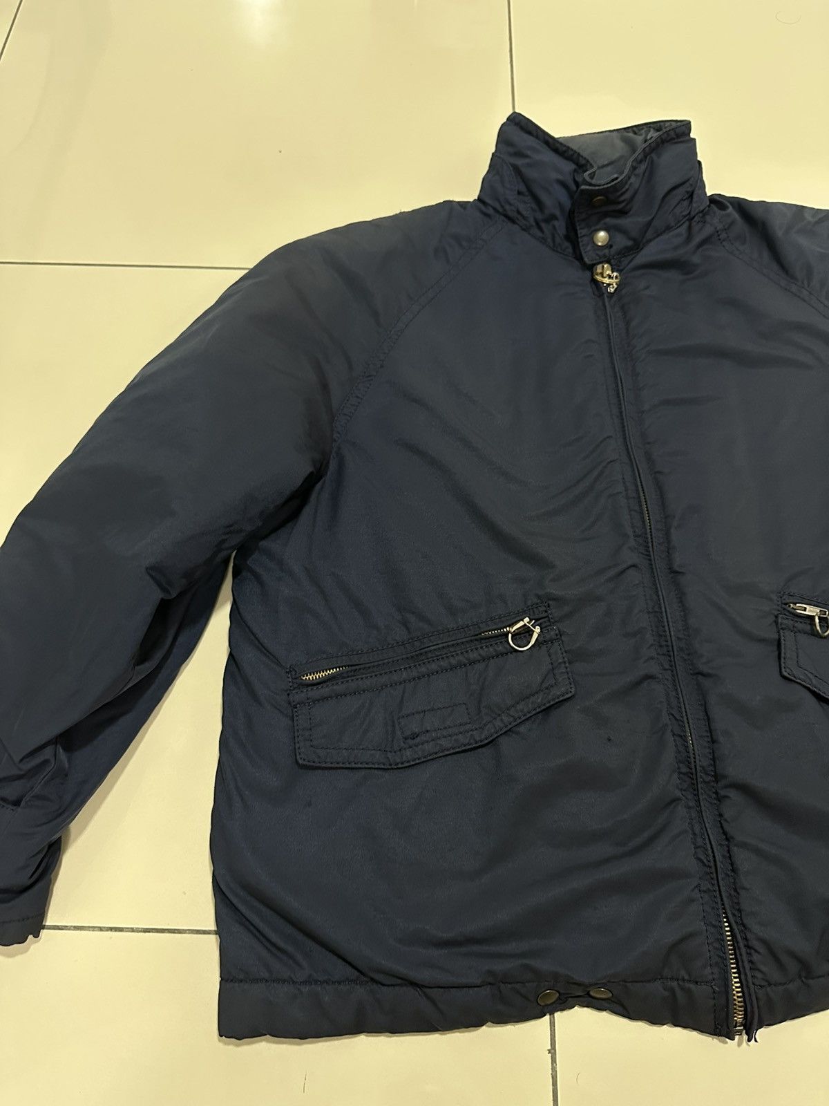Giorgio Armani Vintage 80’s Armani Jeans Padded Jacket Oversized Blue Power Size US M / EU 48-50 / 2 - 4 Thumbnail