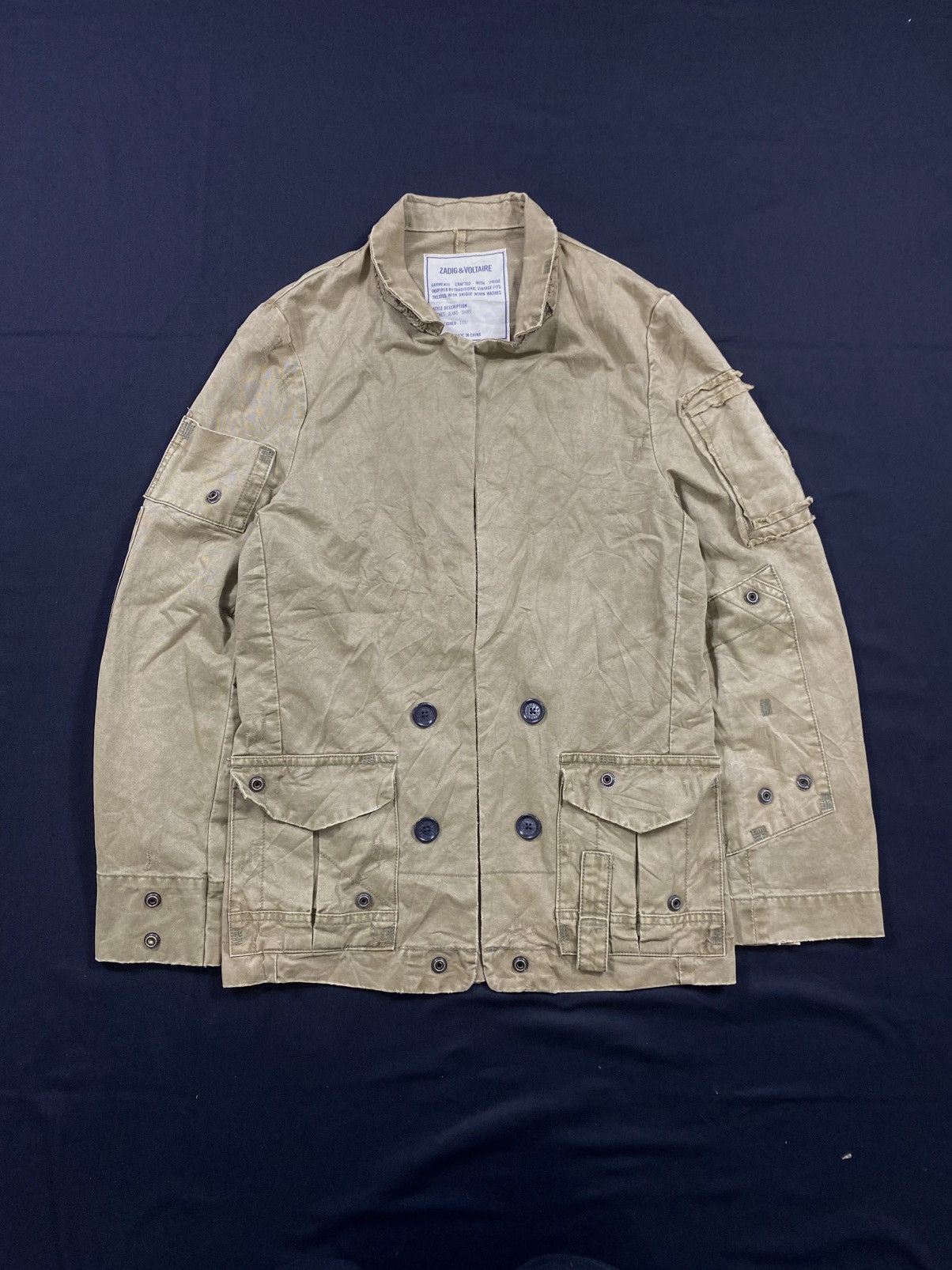 If Six Was Nine Military Jacket Punk Distressed Taxi driver style Size US M / EU 48-50 / 2 - 1 Thumbnail