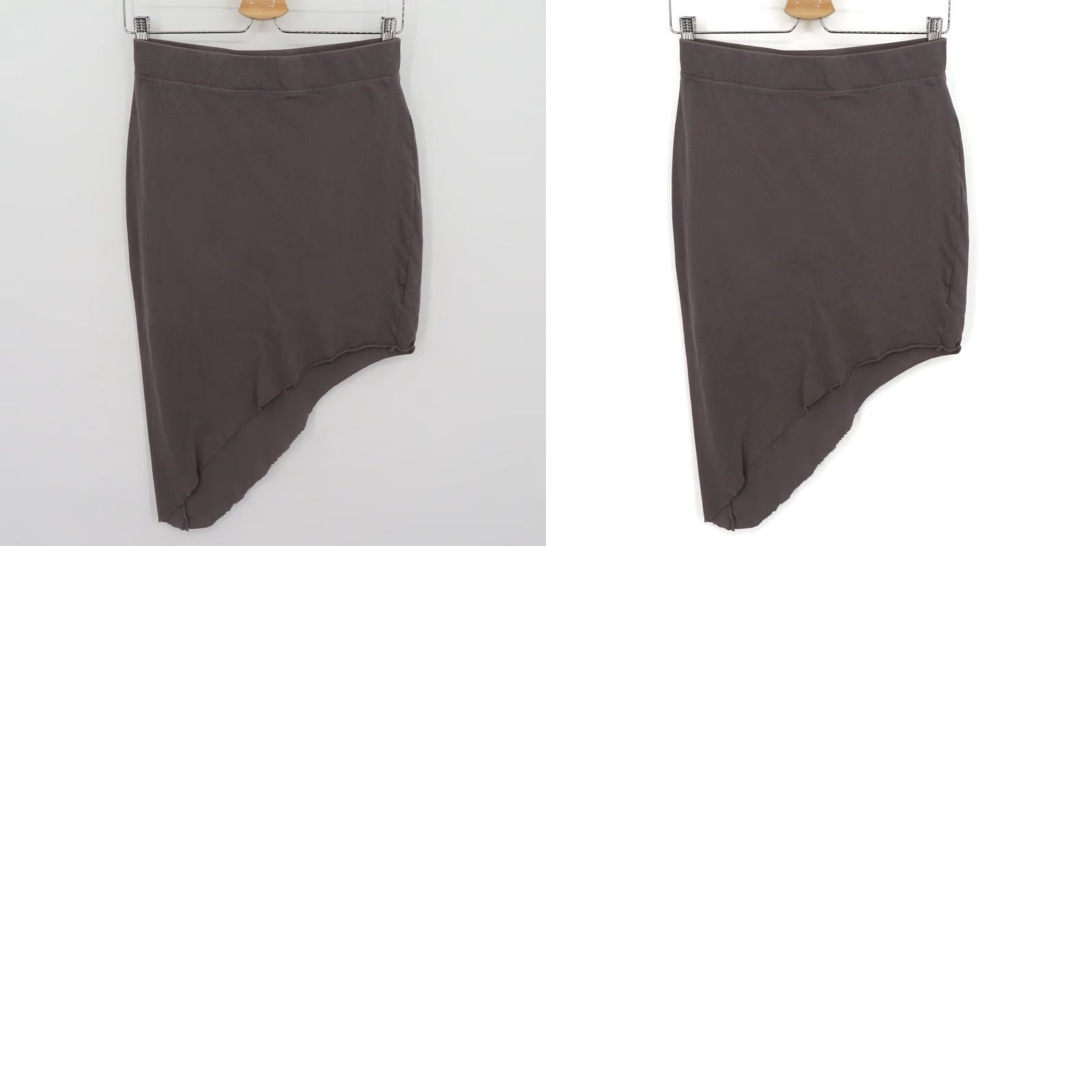 Frank & Eileen Frank & Eileen Skirt Women S Cotton Gray Asymmetrical Hem Straight & Pencil Pull On Short Vintage No Size 28" / US 6 / IT 42 - 8 Thumbnail