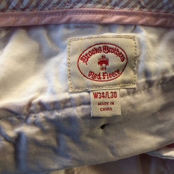 Brooks Brothers brooks brothers men's pink 97%cotton casual pants 34/30 Size US 34 / EU 50 - 5 Thumbnail