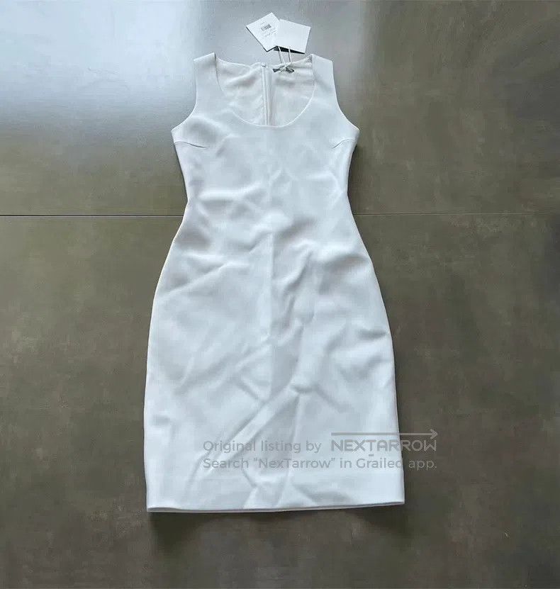 The Row The Row Lime White Dress Size L / US 10 / IT 46 - 1 Thumbnail