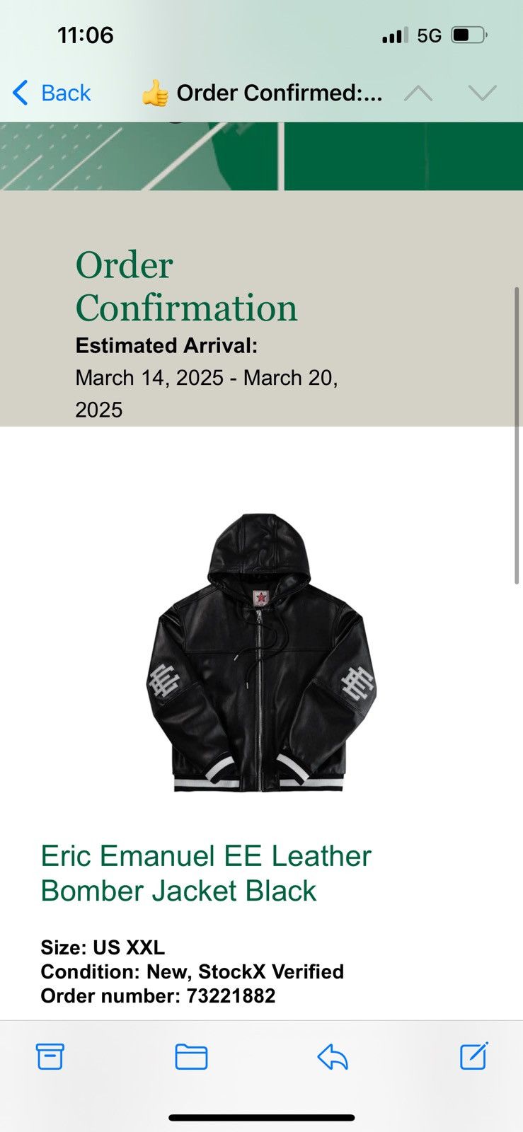 Eric Emanuel Eric Emanuel EE black leather bomber jacket xxl Size US XXL / EU 58 / 5 - 3 Thumbnail