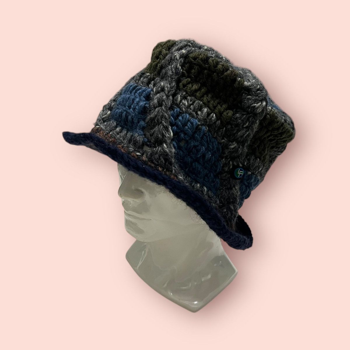 14th Addiction × Japanese Brand × Vintage VINTAGE LIGA FELIZ JAPAN CROCHET KNITTED BUCKET HAT Size ONE SIZE - 10 Thumbnail