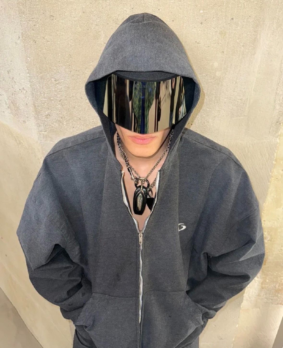 Balenciaga Balenciaga 24FW Inside out Reverse Zipper Washed
