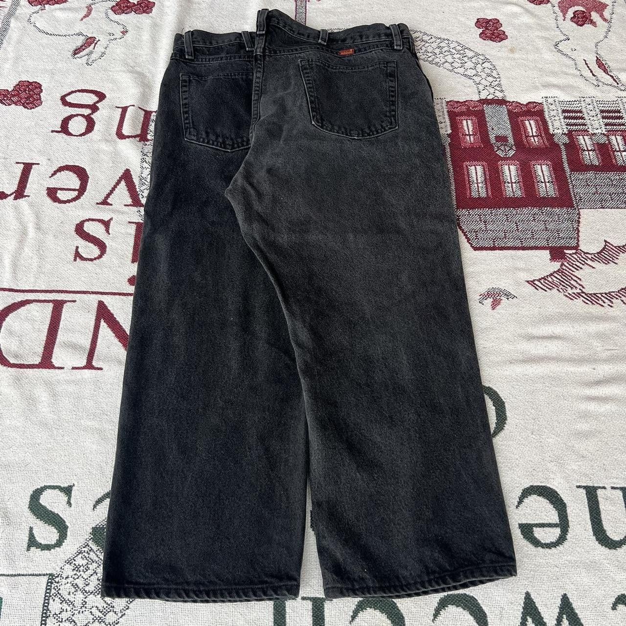 Vintage Vintage 2000s/Y2K Essential Fitted Grunge Black Denim Jeans! Size US 40 / EU 56 - 4 Thumbnail