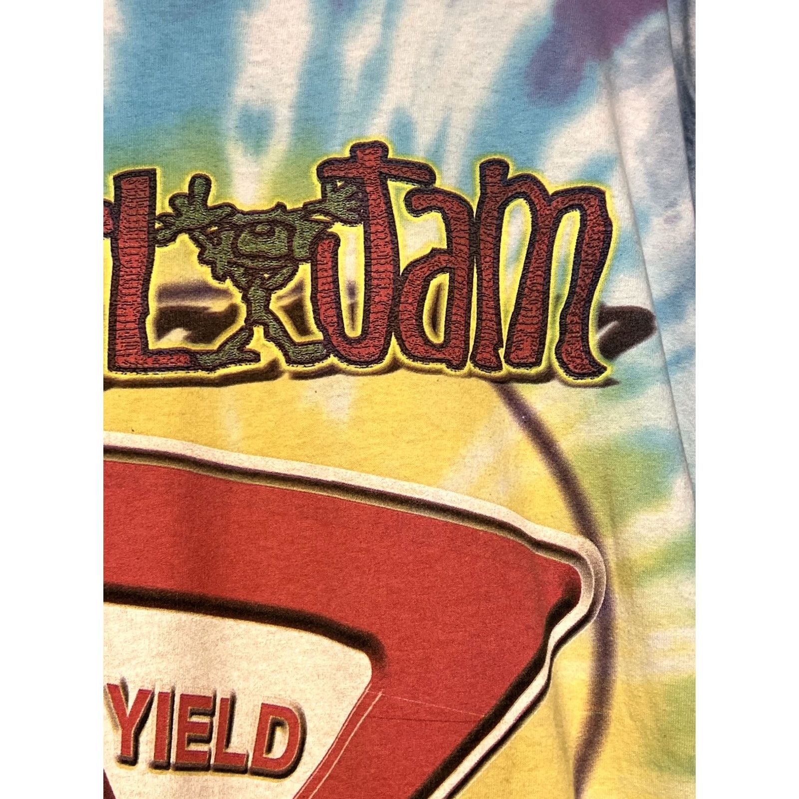 Delta VINTAGE Pearl Jam T-Shirt 1998 Yield Tour Tie Dye XL Delta Pro Weight Mens Size US XL / EU 56 / 4 - 3 Thumbnail