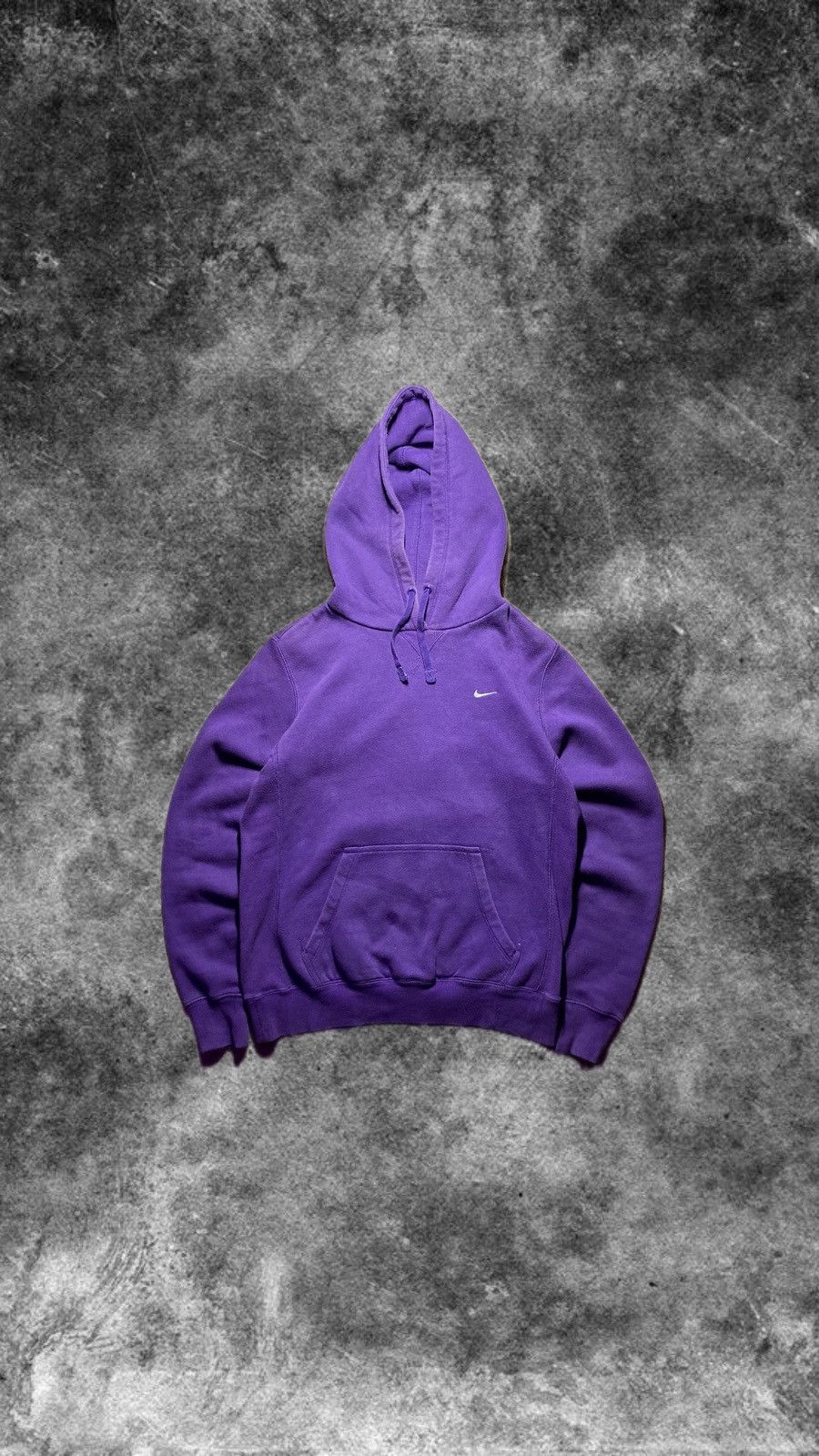 Nike × Vintage ⛩️Vintage Nike Purple Corner Swoosh Hoodie Mini Logo SunFaded Size US S / EU 44-46 / 1 - 1 Thumbnail