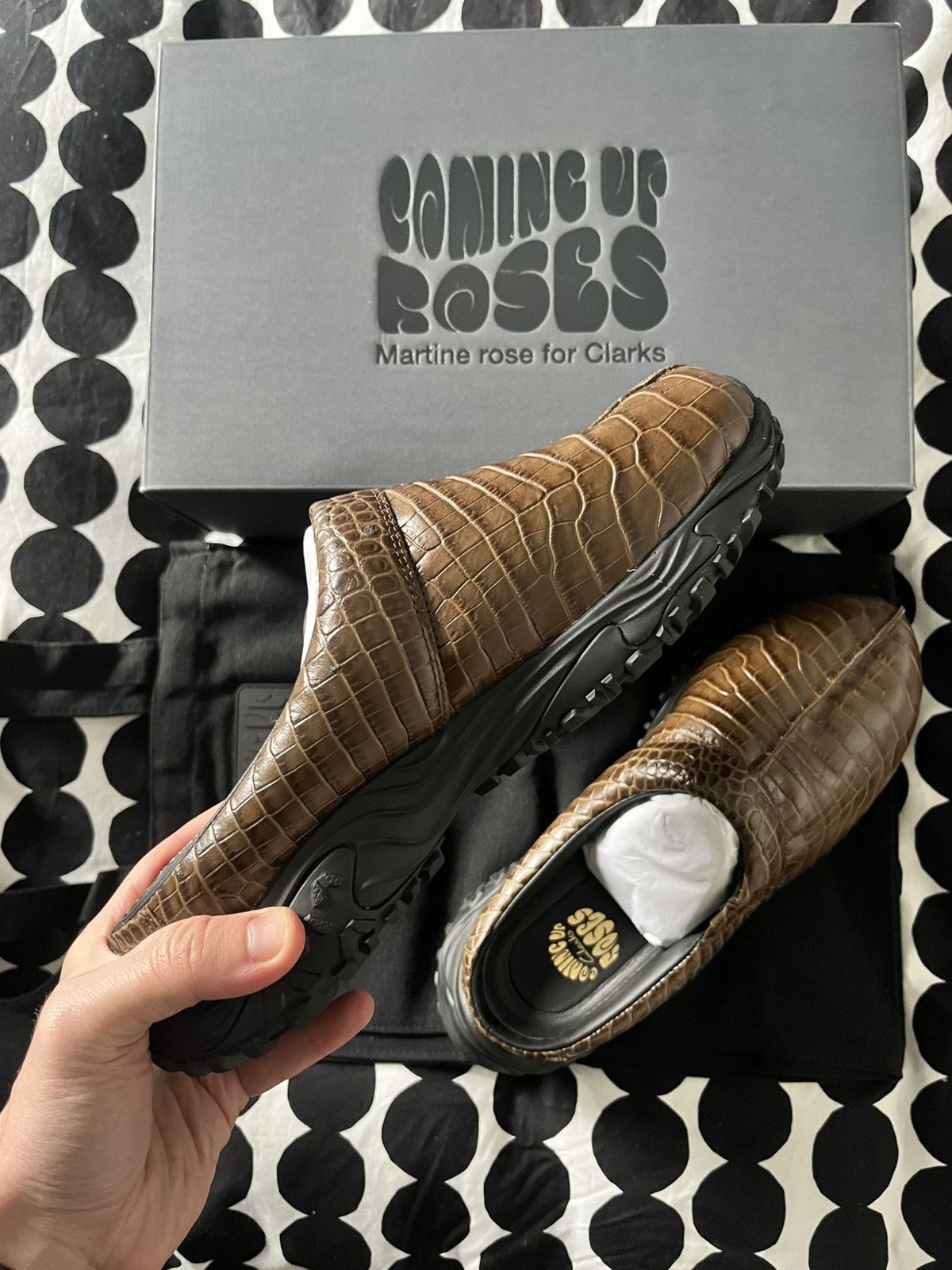 Clarks × Martine Rose Clarks x Martine Rose Clog 1 croc-embossed