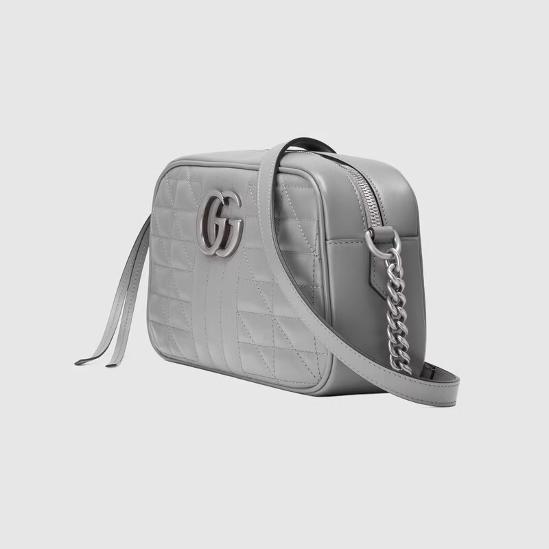 Gucci o1la5ras0526 Size: OS / GG Marmont Handbag in Grey Size ONE SIZE - 5 Thumbnail