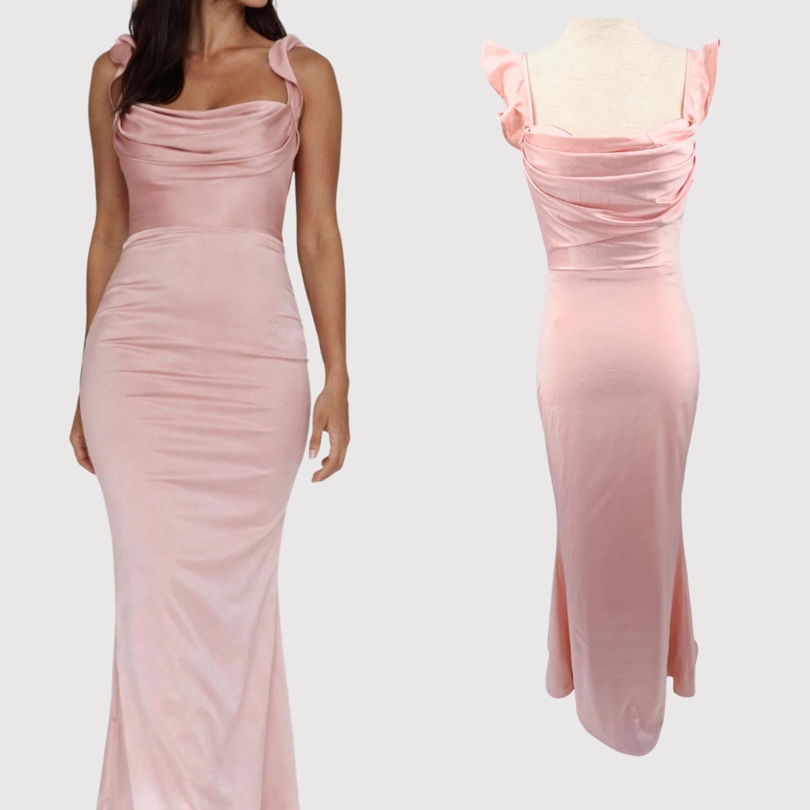 Other Selfie Leslie Blush Midi Dress Cowl Neck Minimal S Size S / US 4 / IT 40 - 1 Thumbnail
