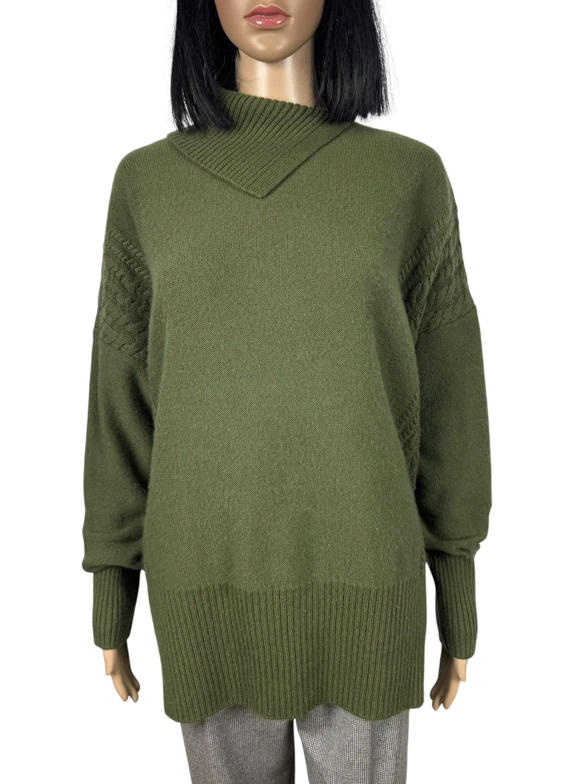 Jaeger Structured Sweater Wool Cashmere size L