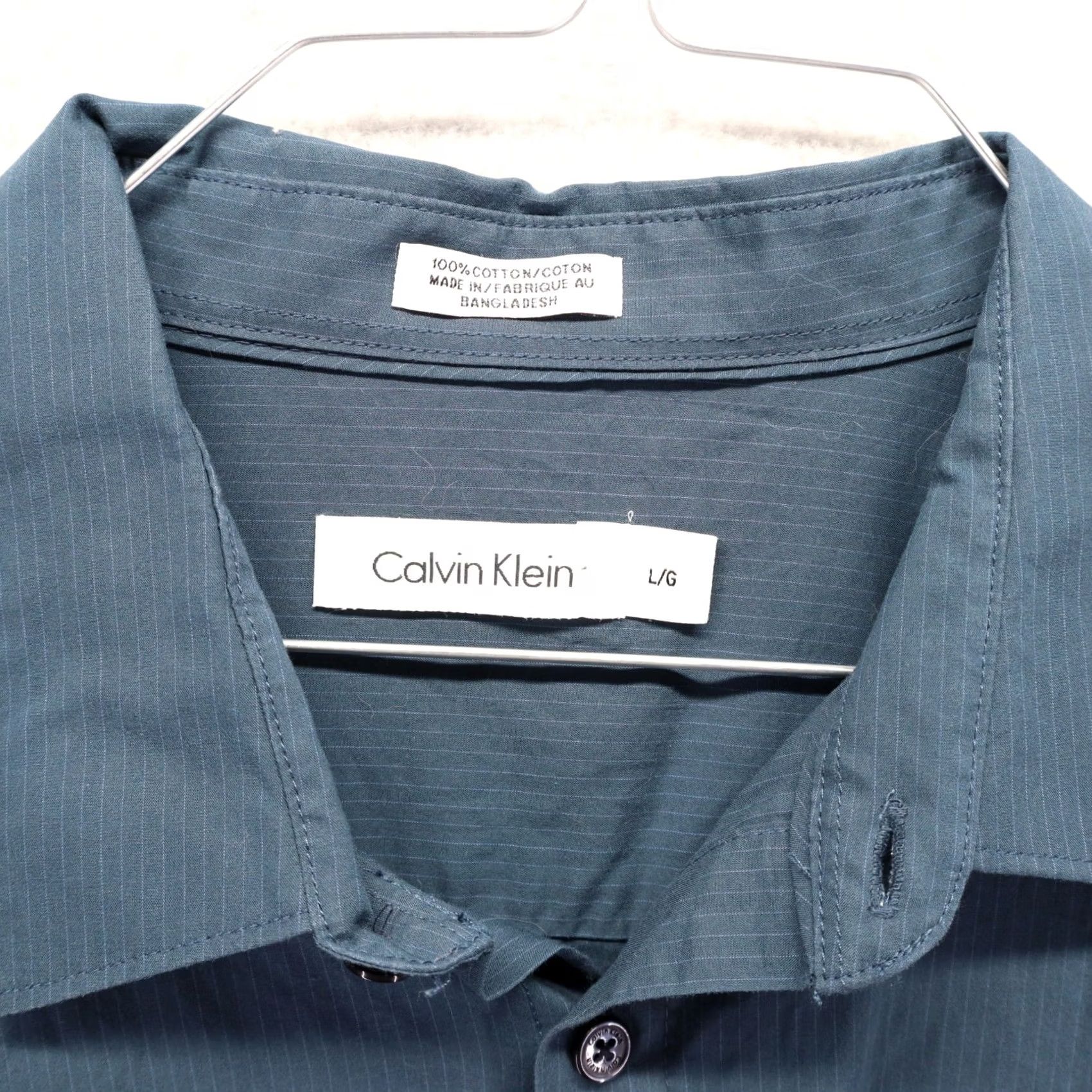 Calvin Klein Calvin Klein Shirt Mens Large Blue Button-Up Flap Pocket Long Sleeve Shirt Size US L / EU 52-54 / 3 - 3 Thumbnail