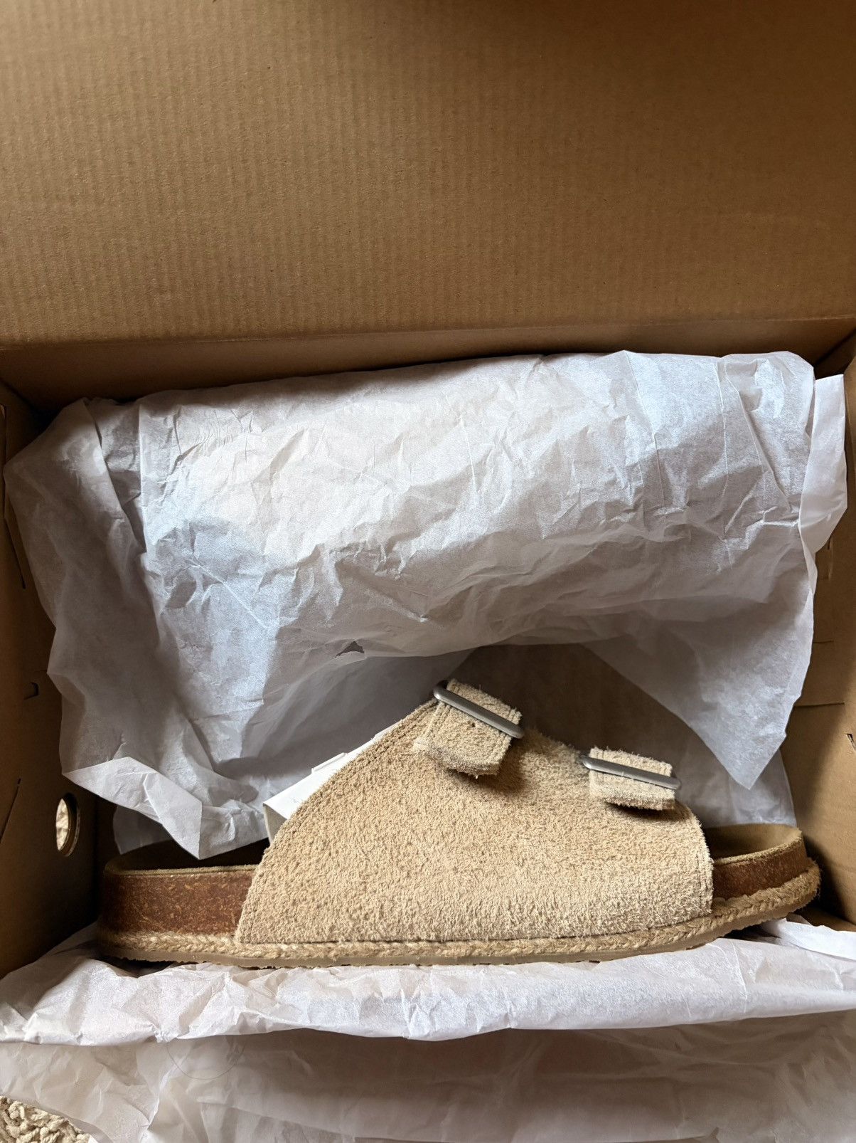 Other Catch Ball Beige Suede Sandals Size US 10 / EU 43 - 3 Thumbnail