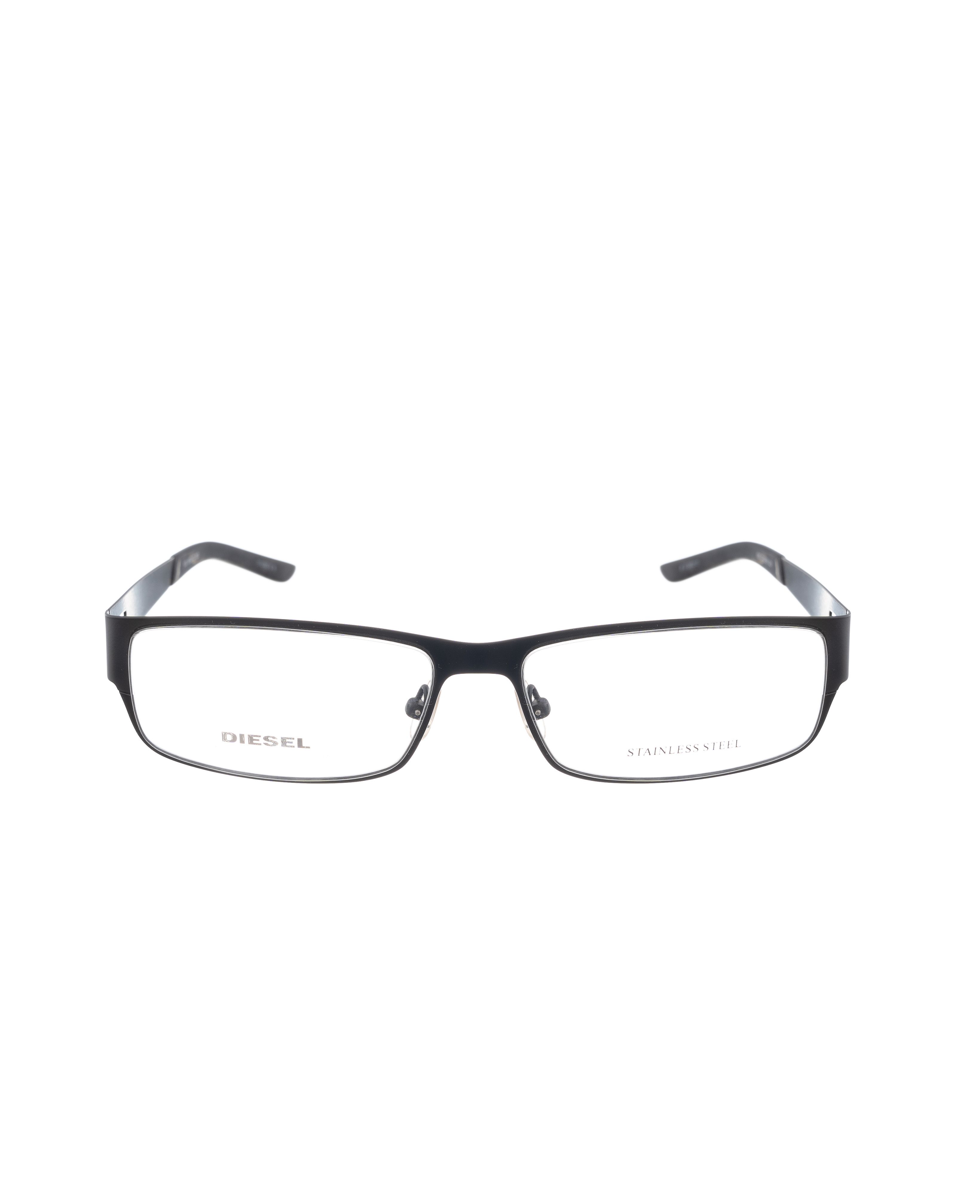 Diesel Diesel 00s Matte Metal Black Glasses with Cut Out Logo Size ONE SIZE - 3 Thumbnail