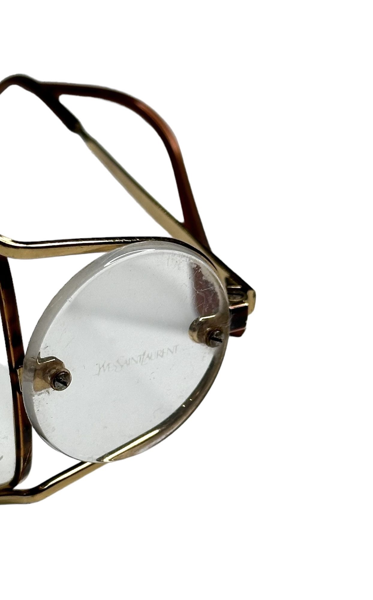 Yves Saint Laurent 80’s YSL Side Lenses Round Vintage Sunglasses Size ONE SIZE - 5 Thumbnail