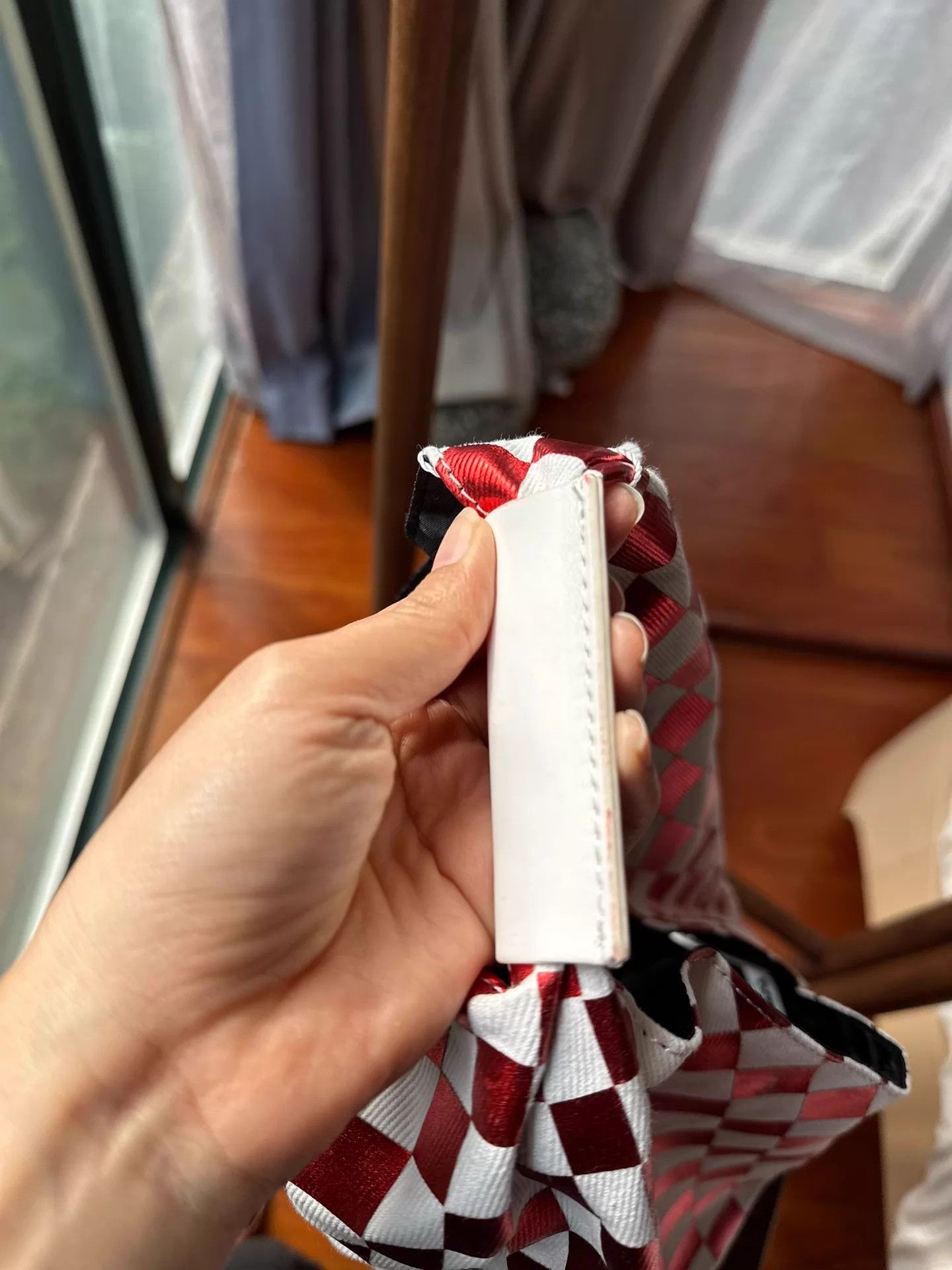 MM6 MM6 Maison Margiela Classic Red White Check Foldable Bag Size ONE SIZE - 4 Thumbnail