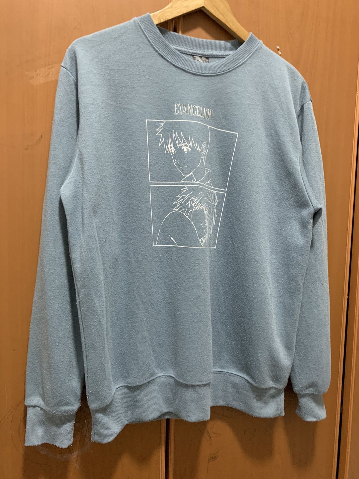 Anime 🔥Steals🔥 Anime Evangelion Woven Crewneck Sweater Size US L / EU 52-54 / 3 - 3 Thumbnail