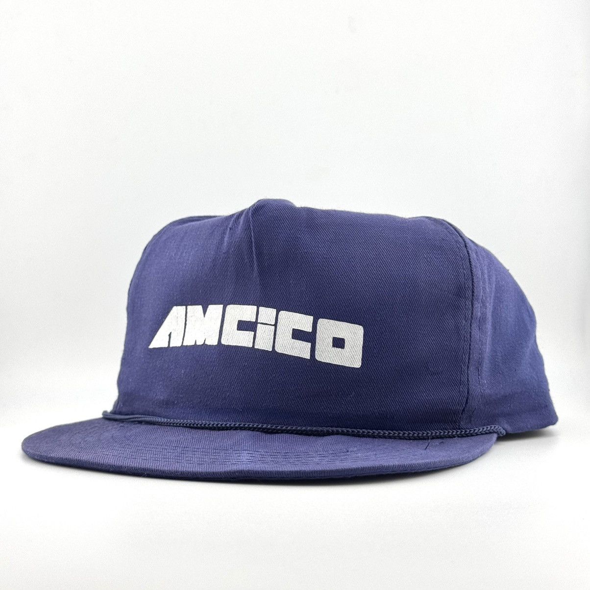 Vintage Vintage AMCICO Industrial Promo Cap Navy Workwear Retro Hat Size ONE SIZE - 2 Thumbnail