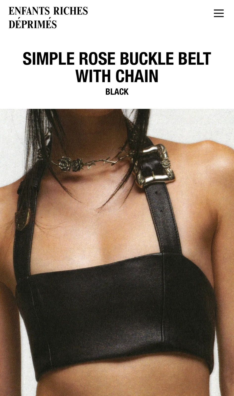 Enfants Riches Deprimes ERD LEATHER TANK TOP BRA XS S M Size S / US 4 / IT 40 - 3 Thumbnail