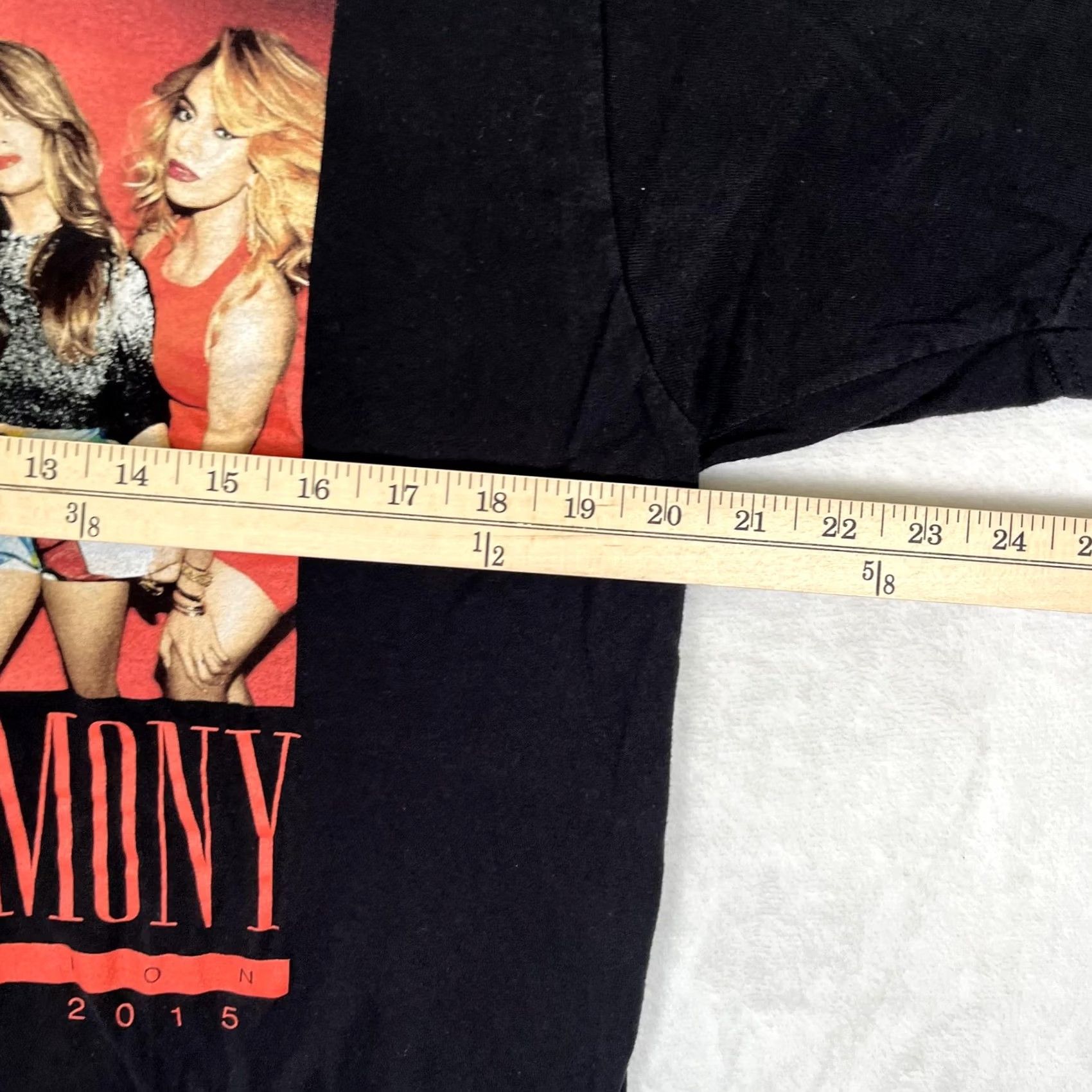 Tultex Fifth Harmony Reflection Summer Tour 2015 T-Shirt Mens M Black Concert Band Size US M / EU 48-50 / 2 - 4 Thumbnail