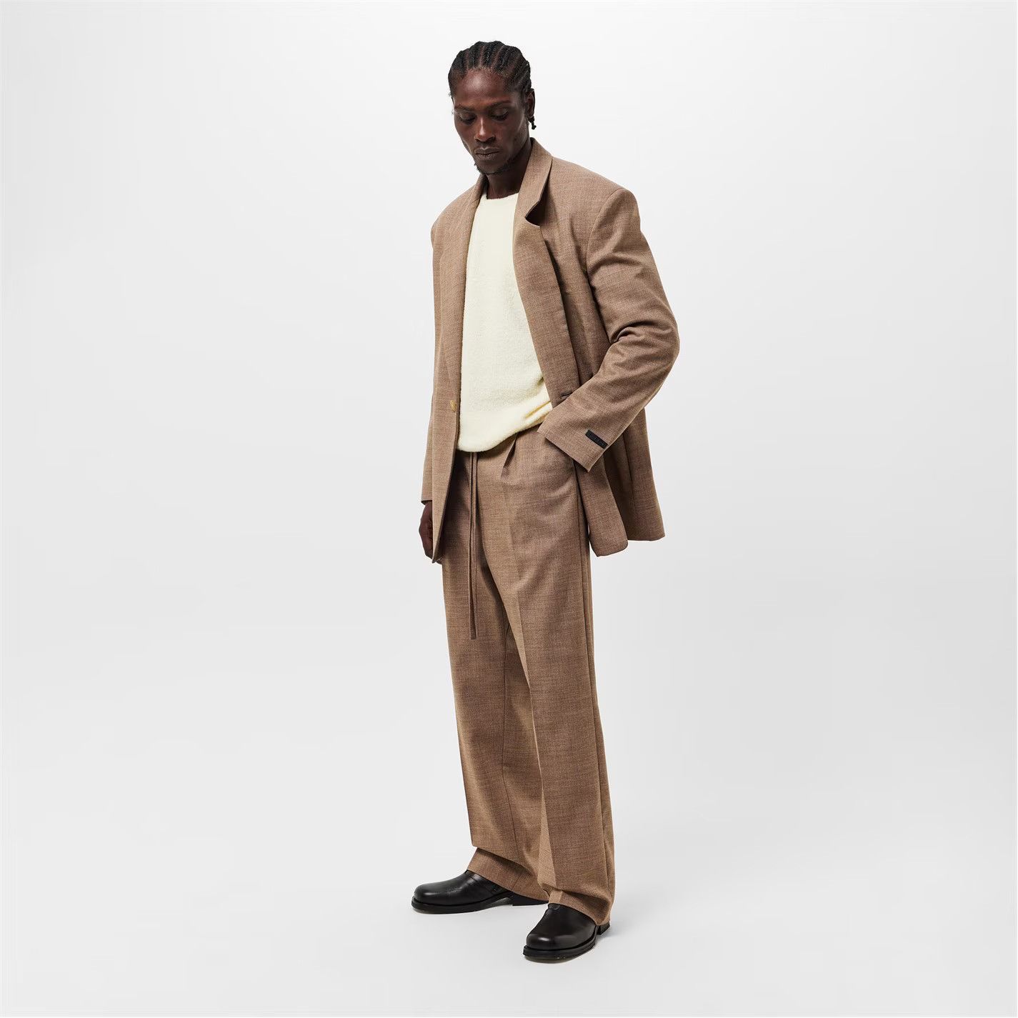 Fear of God o1g2r1mq0426 Relaxed Fit Blazer in Beige Size US S / EU 44-46 / 1 - 6 Thumbnail