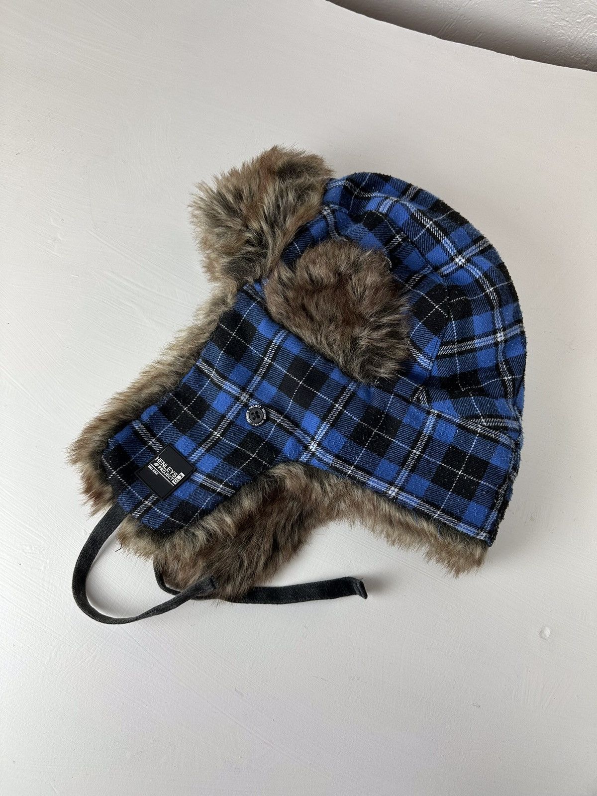 Hysteric Glamour × Vintage Crazy Y2K Mohair Fuzzy Hat Ushanka Punk Huge Size ONE SIZE - 5 Thumbnail