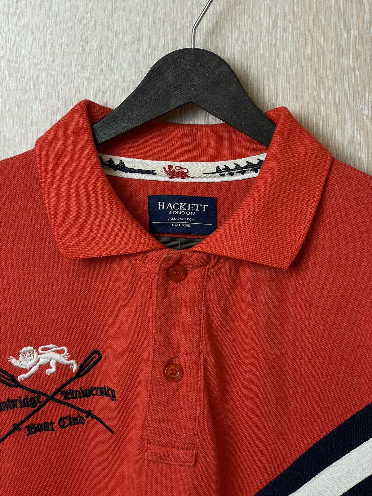 Hackett Cambridge Oxford Hackett London Pink Polos Tshirt Size US L / EU 52-54 / 3 - 6 Thumbnail