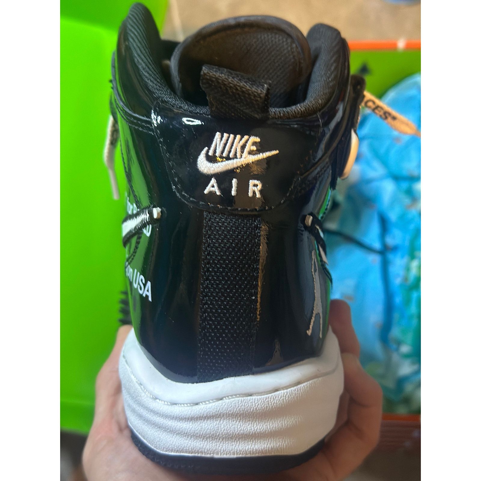 Nike × Off-White Size 11.5 - OFF-WHITE Air Force One Mid Black Sneakers Size US 11.5 / EU 44-45 - 8 Thumbnail