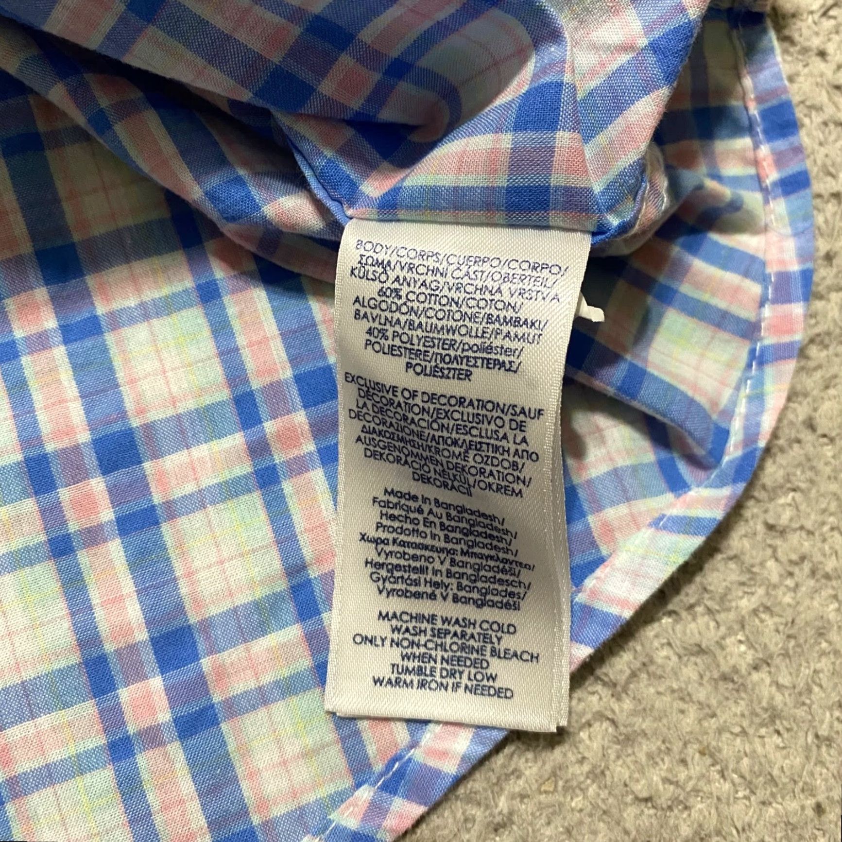 Chaps Chaps Ralph Lauren Mens XL Shirt Multicolor Plaid Short Sleeve Button Down Shirt Size US XL / EU 56 / 4 - 4 Thumbnail