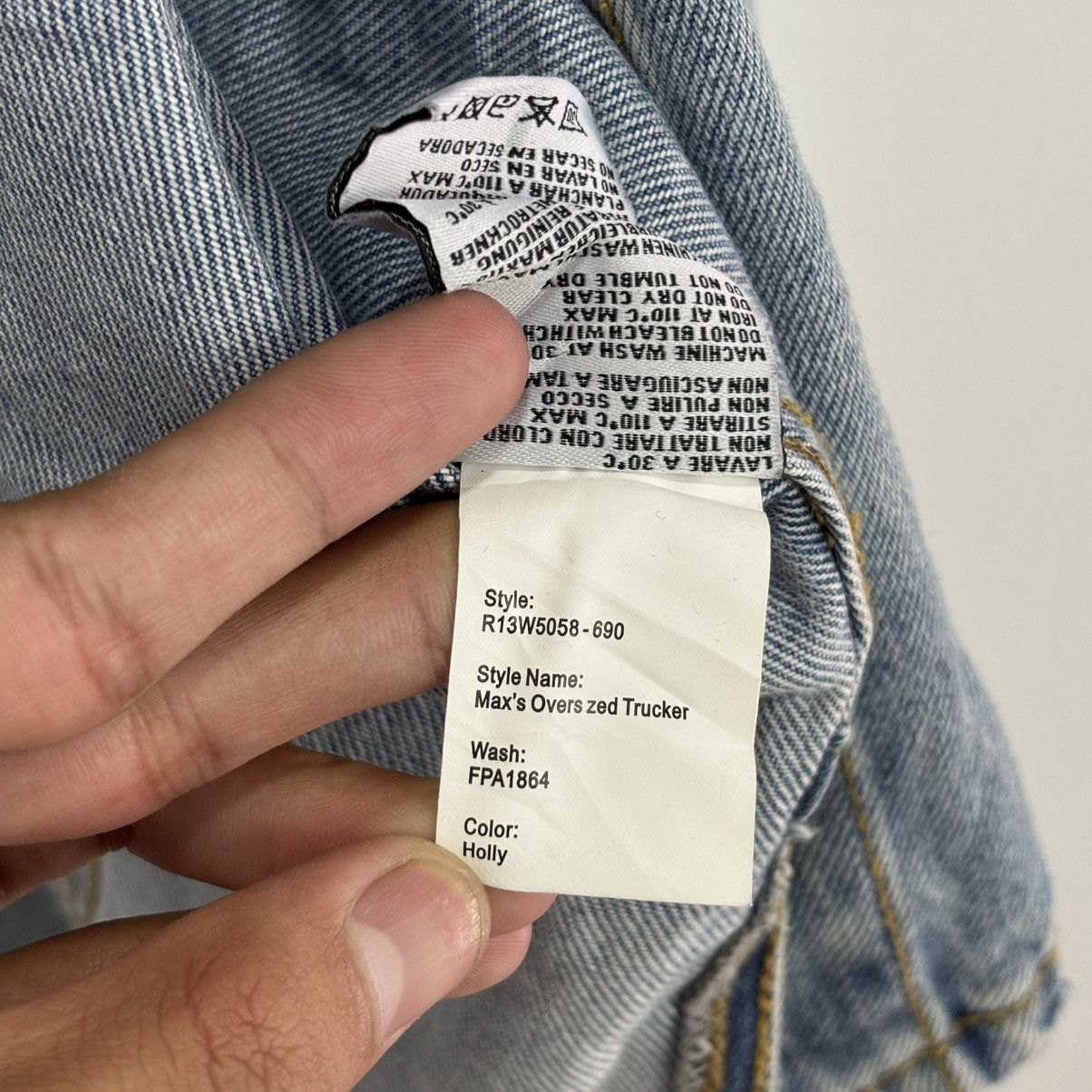 R13 R13 Max’s Oversized Trucker Jacket Size US XS / EU 42 / 0 - 7 Thumbnail