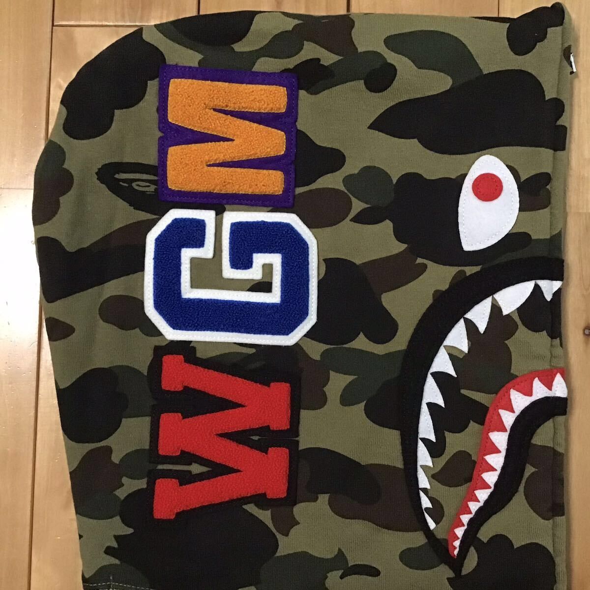 Bape BAPE 1st camo green shark full zip hoodie a bathing ape Size US XL / EU 56 / 4 - 4 Thumbnail