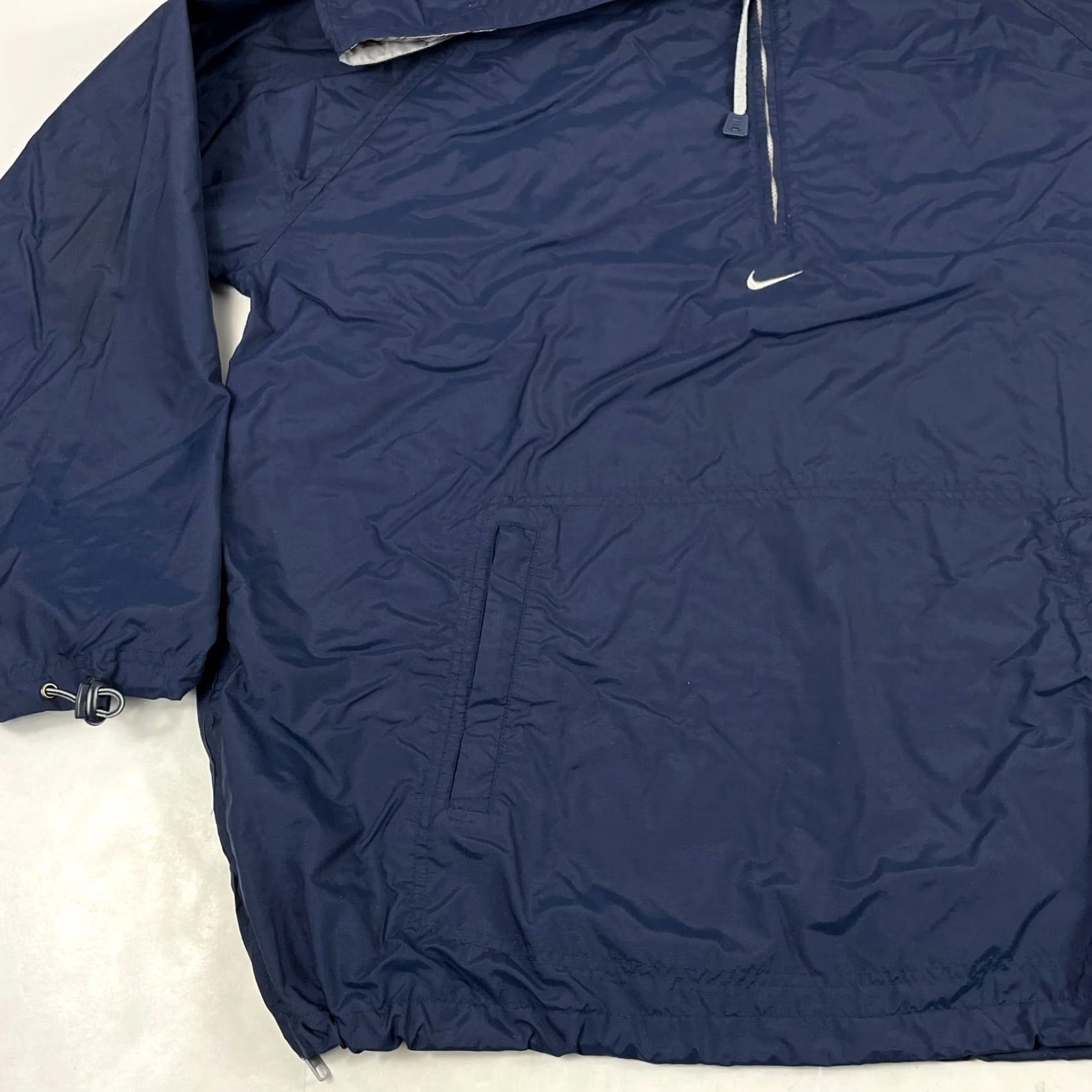 Nike VINTAGE Nike Jacket Men Extra Large Blue Track 1/4 Zip Anorak Hood Center Swoosh Size US XL / EU 56 / 4 - 6 Thumbnail