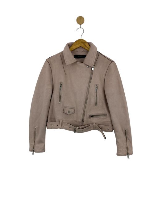 Zara suede coat outlet womens