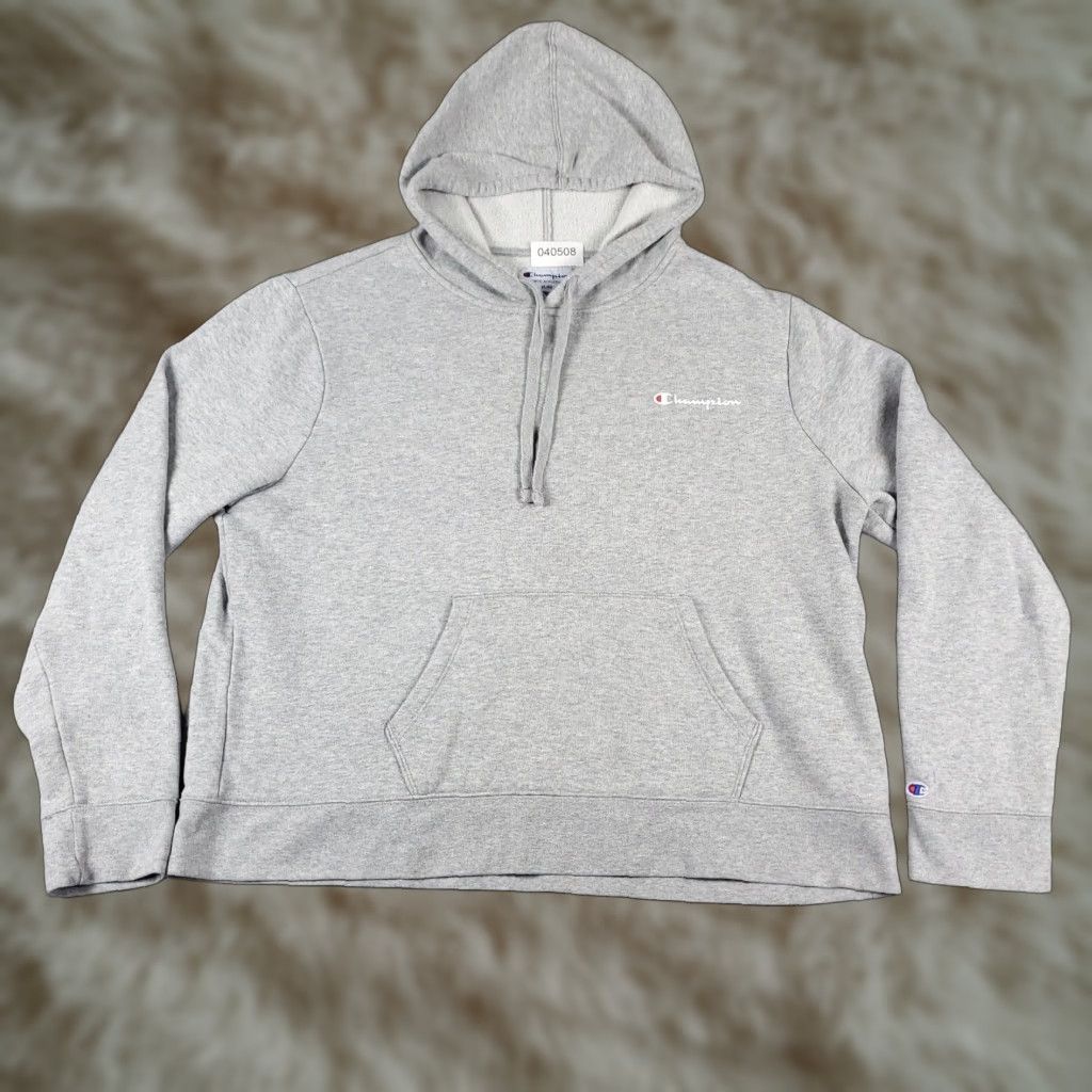 Champion Champion Women's XL Gray Pullover Hoodie Sweatshirt Casual Activewear Modern Sports Size XL / US 12-14 / IT 48-50 - 1 Thumbnail