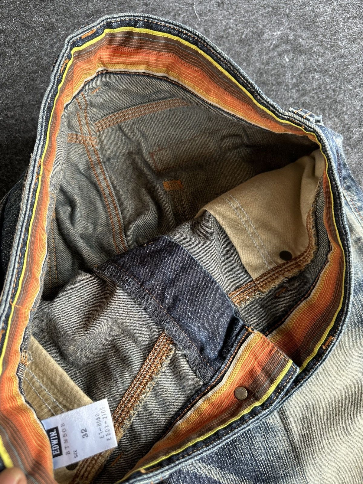 Edwin Vintage Edwin 503 Bluetrip Faded Washed Denim 32x34 D432 Size US 32 / EU 48 - 17 Thumbnail
