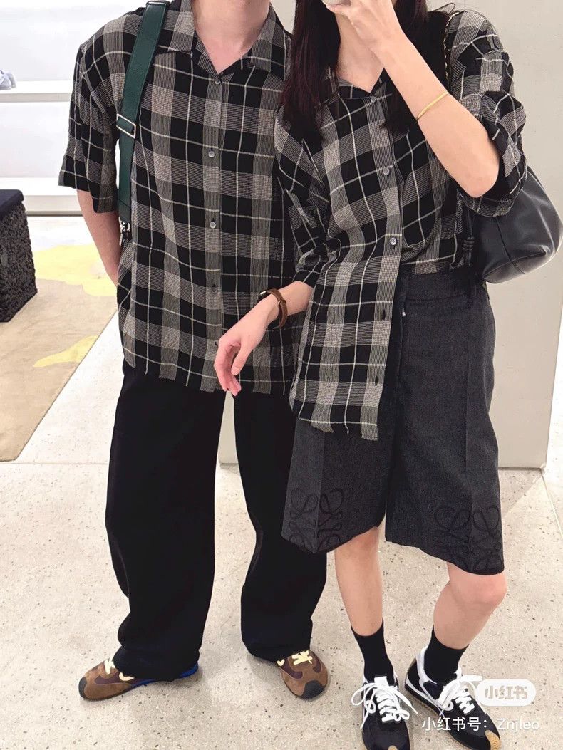 Loewe LOEWE size38 Black and white checkered shirt Size US M / EU 48-50 / 2 - 9 Thumbnail