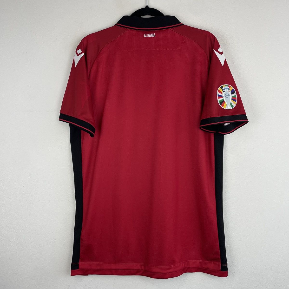 Macron Albania Authentic Home Jersey Shirt Men Euro 2024 size XL Size US XL / EU 56 / 4 - 8 Thumbnail