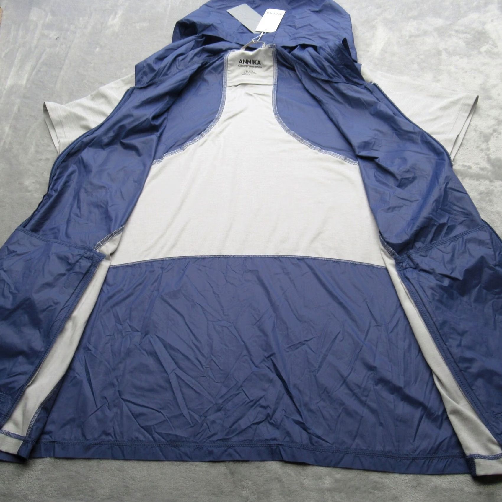 Cutter & Buck VINTAGE Annika Cutter & Buck Golf Jacket Womens XL Purple Short Sleeve Hooded NEW Size 40" / US 18 - 7 Thumbnail