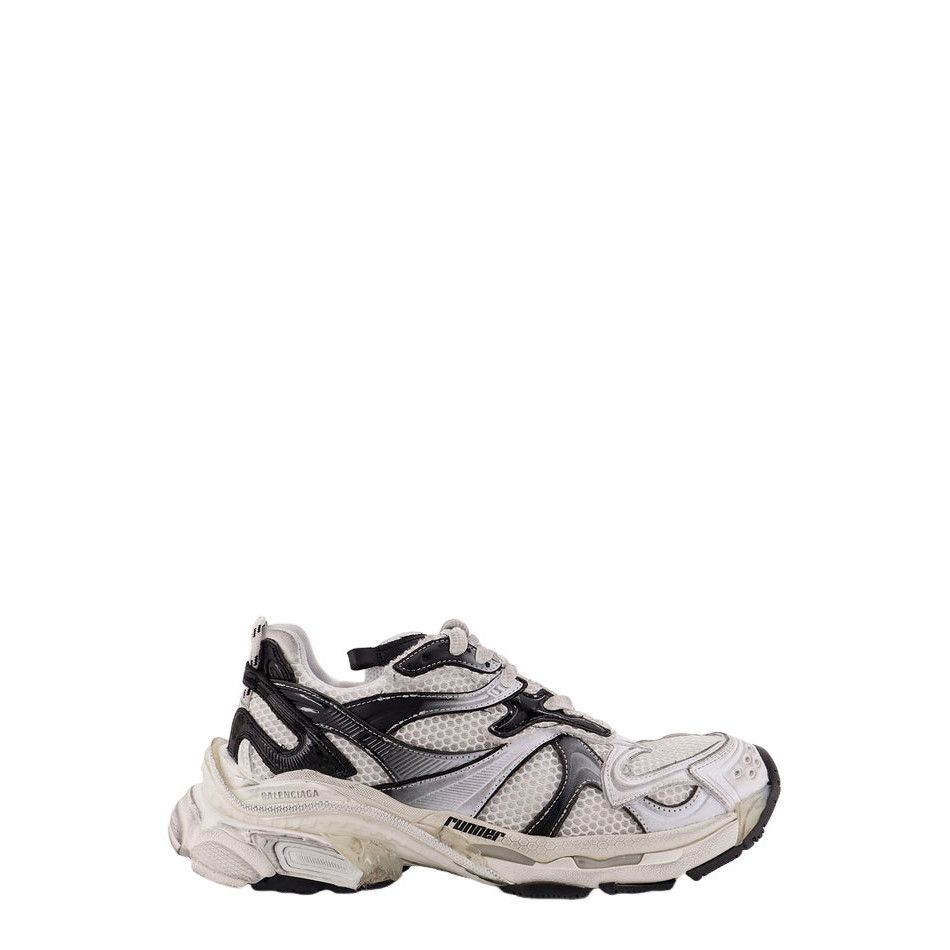 BALENCIAGA Runner 2.0 Men's White/Black Sneakers New And Aut