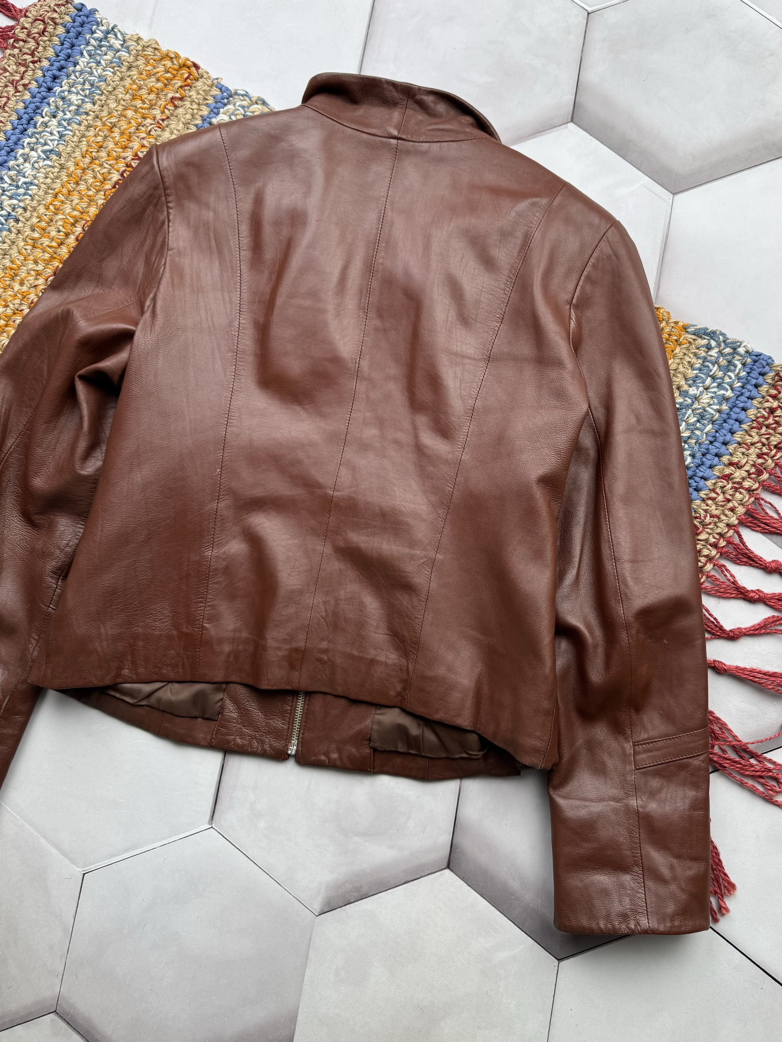 Japanese Brand Vintage Leather Jacket (E4) Size M / US 6-8 / IT 42-44 - 11 Thumbnail