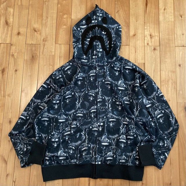 Bape BAPE APE HEAD GRAFFITI SHARK FULL ZIP HOODIE a bathing ape Size US XXL / EU 58 / 5 - 1 Thumbnail