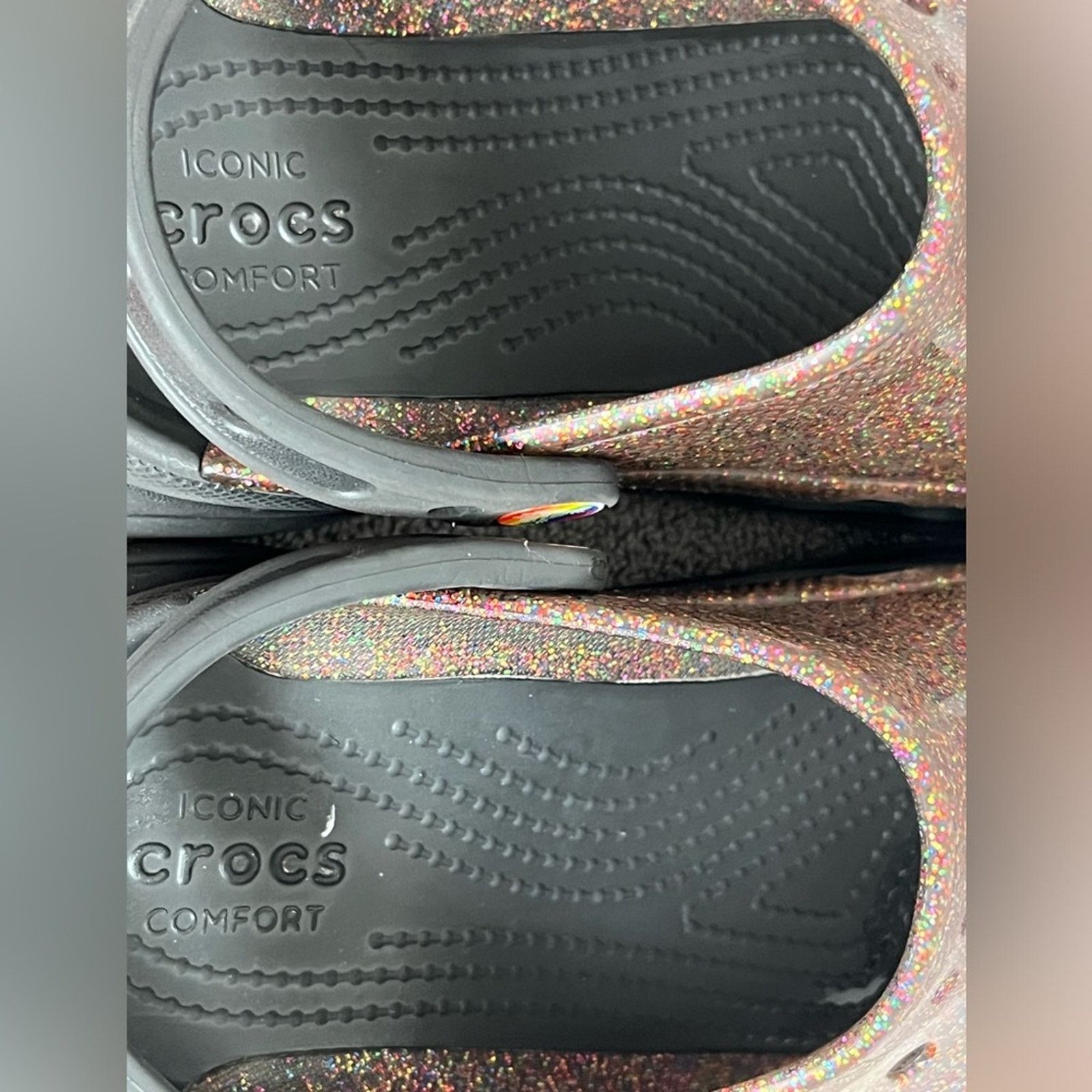 Crocs Crocs Bae Pride Translucent Glitter Platform Clog Sold Out Size US 5 / IT 35 - 3 Thumbnail