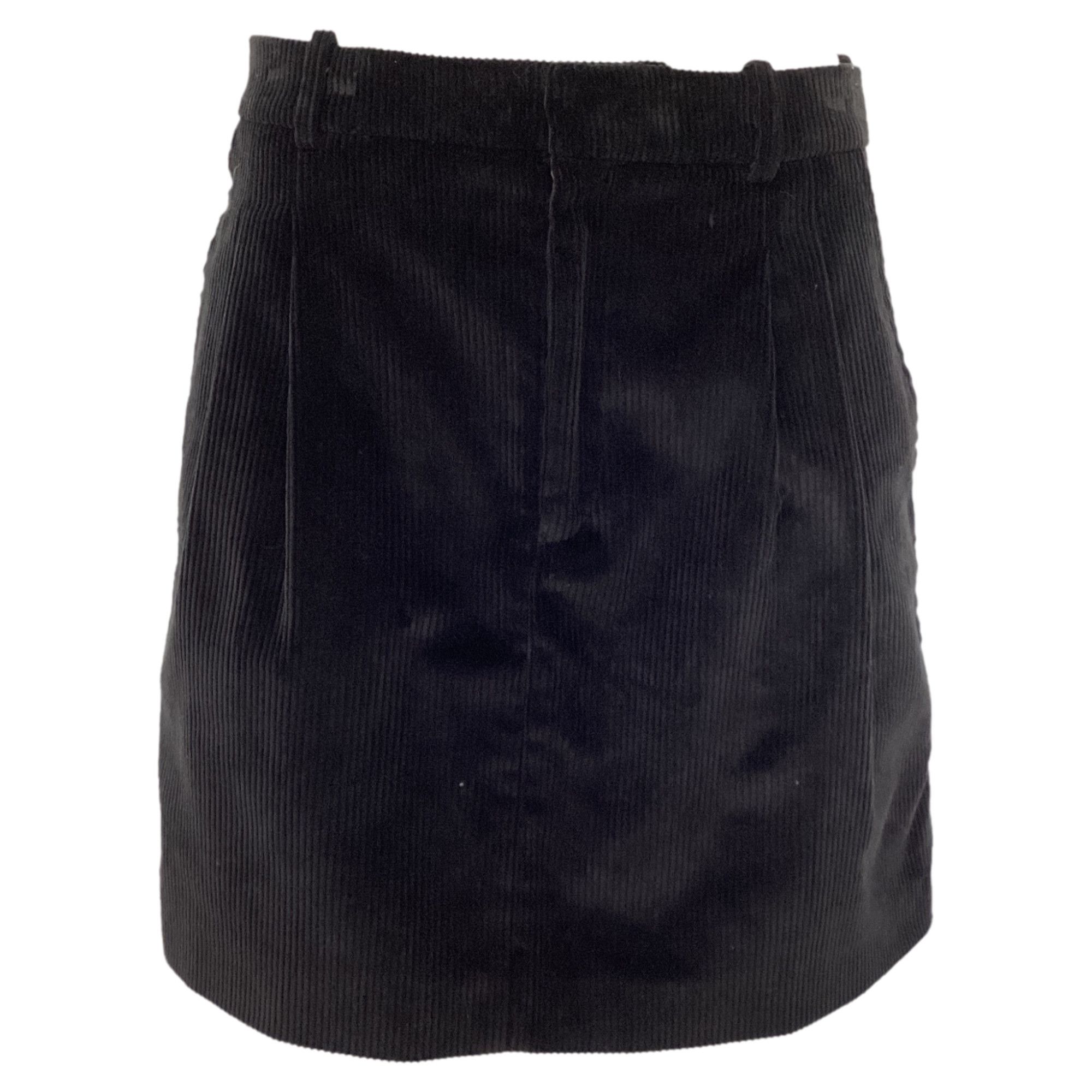 Marni Marni Mini A-Line Skirt in Black Corduroy Size 24" / US 00 / IT 34 - 1 Thumbnail