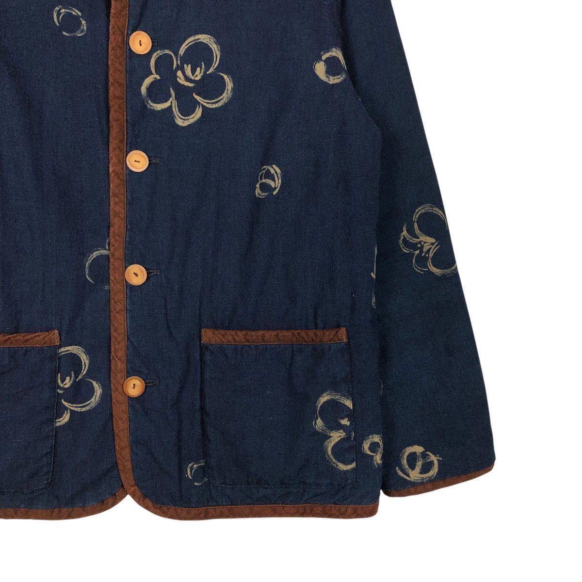 45rpm 📌Vintage Indigo Denim Button Chore Jacket Japan Made Size US M / EU 48-50 / 2 - 6 Thumbnail