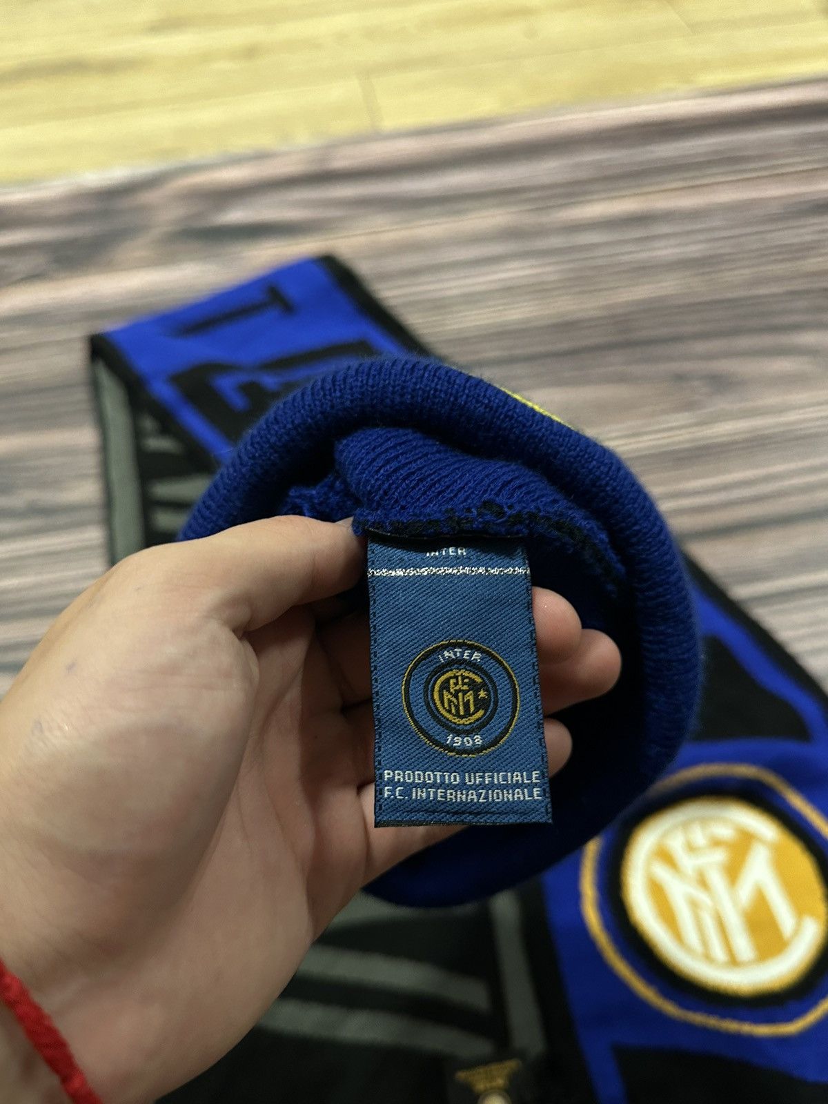 Vintage Vintage F.C Internazionale Scarf+hat Size ONE SIZE - 4 Thumbnail